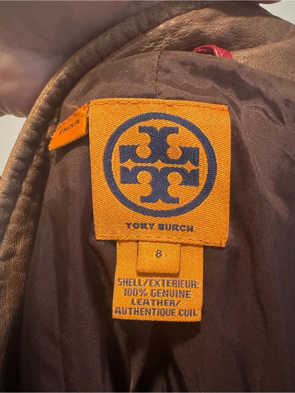 ASO Serena van der Woodsen Leather Tory Burch Jacket - 8